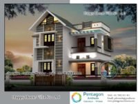 1440 Square Feet 3 Bedroom Low Budget Home Design and Plan
