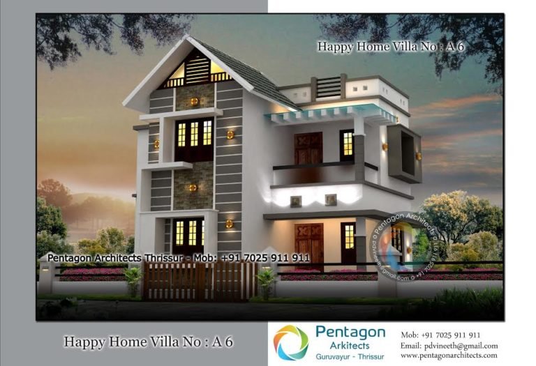 1440 Square Feet 3 Bedroom Low Budget Home Design and Plan