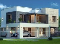 2183 Square Feet 4 Bedroom Contemporary Style Home Design and Plan