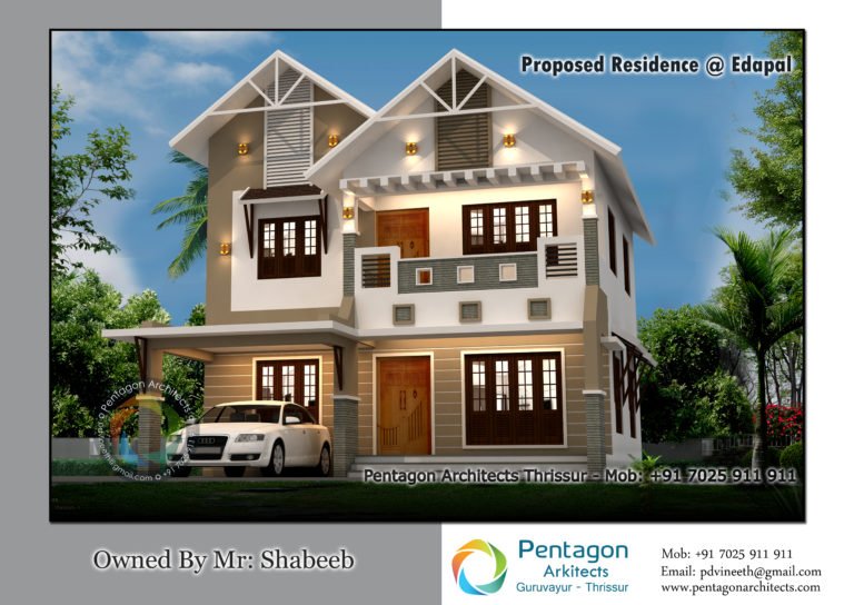 1770 Square Feet 3 Bedroom Double Floor Modern Home Design and Plan