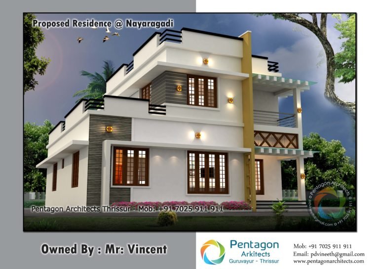 1709 Square Feet 3 Bedroom Double Floor Modern Home Design and Plan