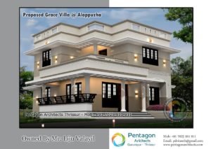 1619 Square Feet 3 Bedroom Double Floor Contemporary Home Design and Plan