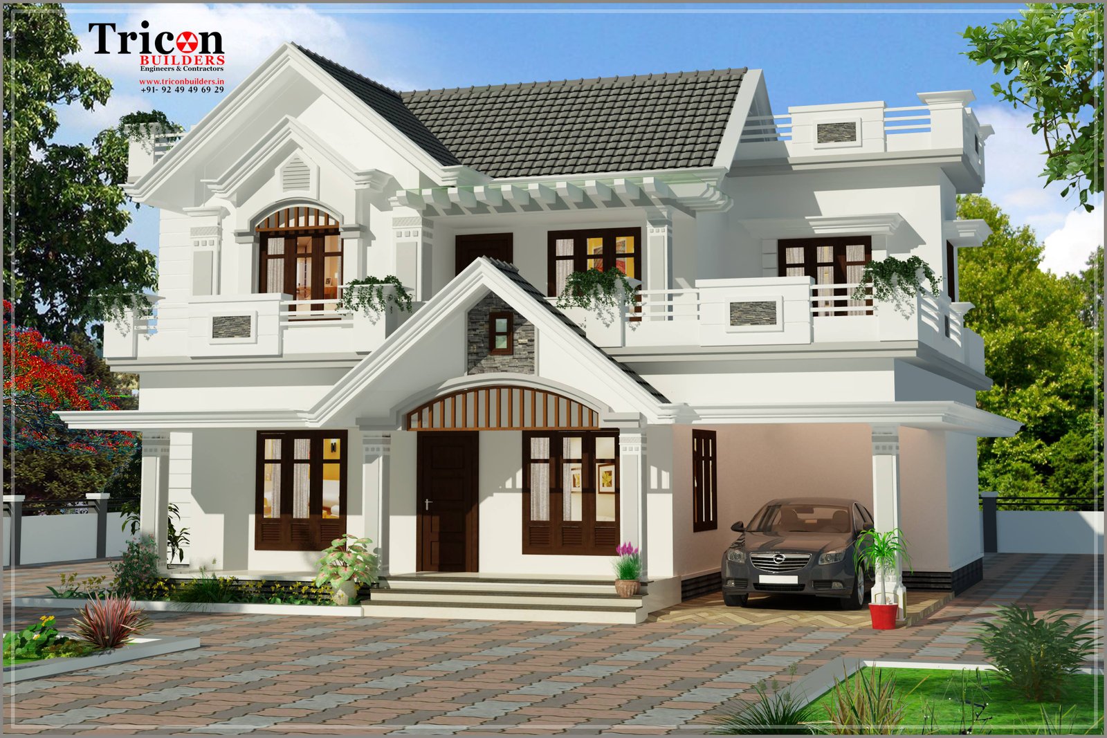 2200 Square Feet - 4 Bedroom Beautiful Budget Villa