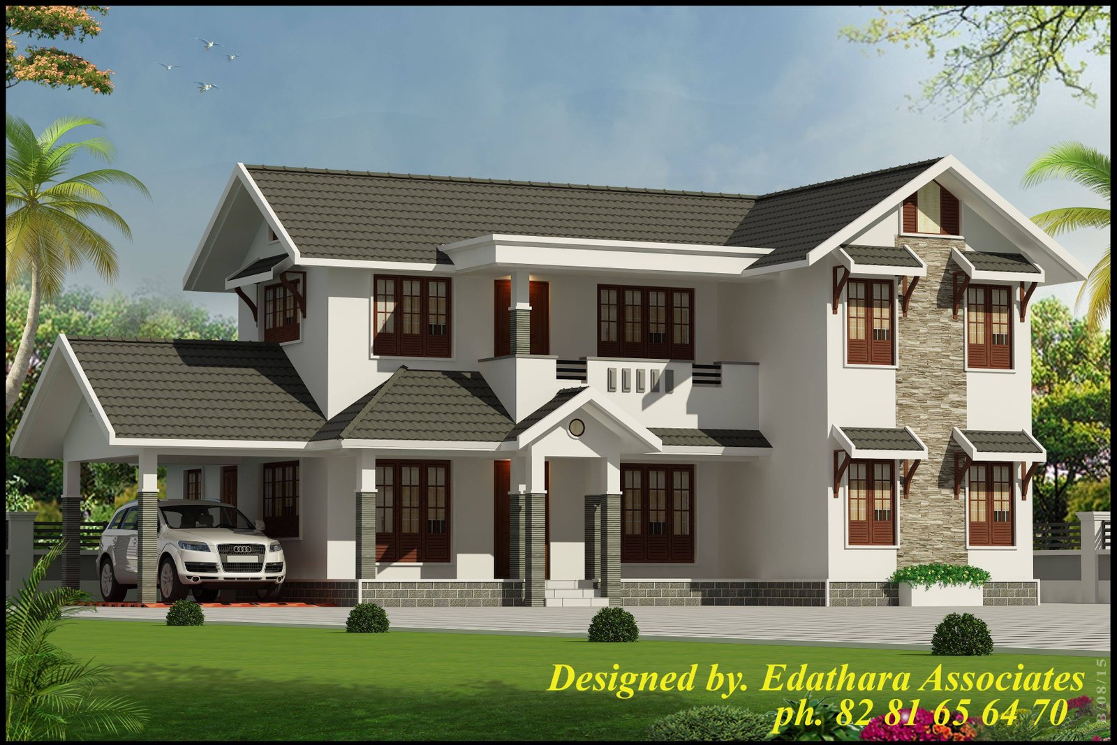 2722 Sq Ft, Modern, Double Floor Kerala Home