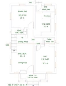 1800 sq.ft Kerala House Design and plan