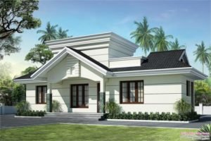 991 SqFt 2 Bedroom Modern Home Design and Free Plan