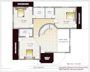 3200 Square Feet Luxury Home Design and Plan