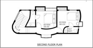 1.9 Cent Plot 1400 Square Feet 2 Bedroom Home Design