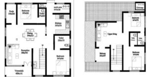 2053 Square Feet 4 Bedroom Fusion Style Traditional Home Plan