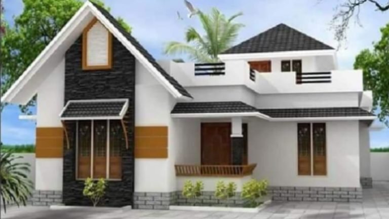 1082 Square Feet 2 Bedroom Single Floor Beautiful House and Plan