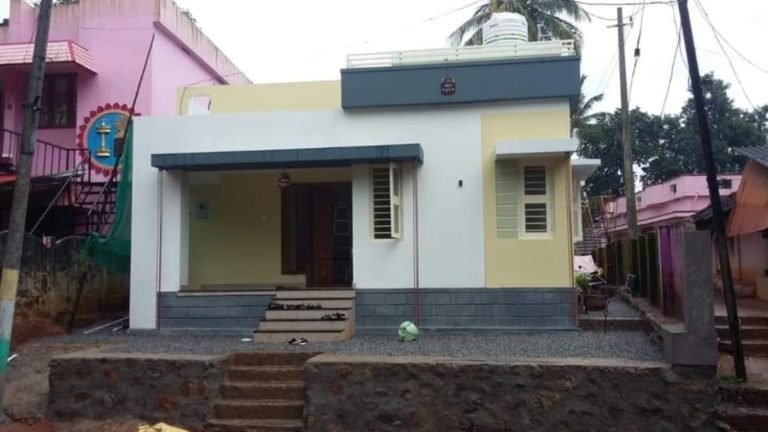 1100 Square Feet 2 Bedroom Single Floor Flat Roof Modern House and Plan