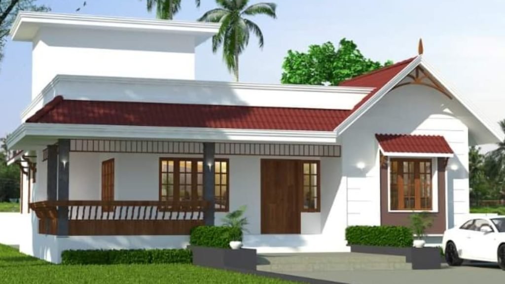 1250 Square Feet 2 Bedroom Traditional Style House and Plan