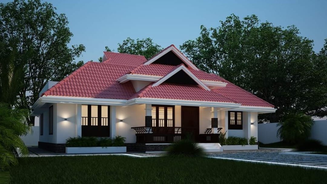 1466 Square Feet 3 Bedroom Traditional Style Beautiful House and Plan