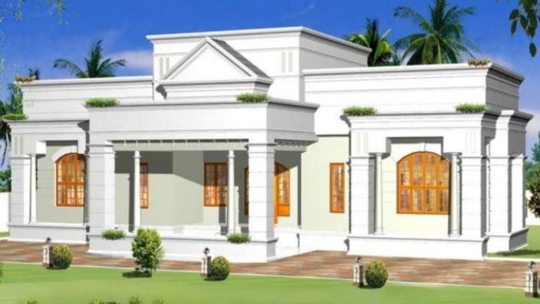 1687 Square Feet 3 Bedroom Single Floor Modern Beautiful house and Plan