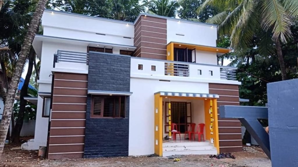 1736 Square Feet 3 Bhk Contemporary Style Two Floor Modern House