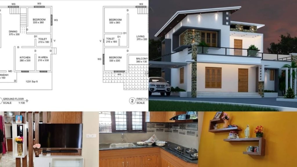 1961 Square Feet 4 Bedroom Contemporary Style Modern Home and Plan