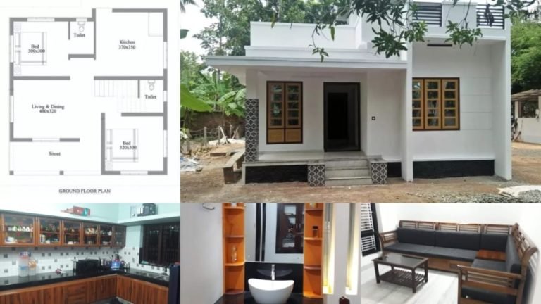 700 Square Feet 2 Bedroom Single Floor Beautiful House and Plan, 10 Lacks