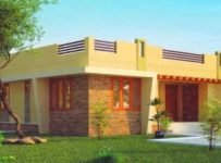 981 Square Feet 3 Bhk Contemporary Style House and Plan