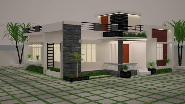 994 Square Feet 3 Bedroom Single Floor Beautiful House and Plan