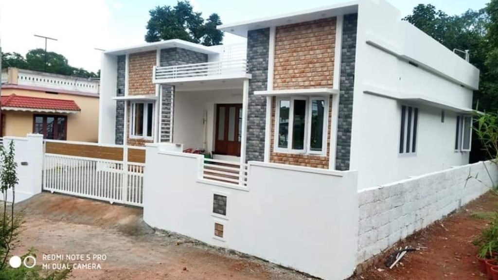 1000 Square Feet 3 Bedroom Single Floor House and Plan