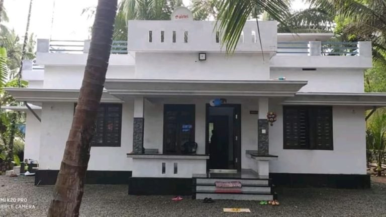 1026 Square Feet 3 Bedroom Single Floor Low Cost House and Plan