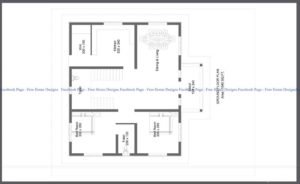 1040 Square Feet 2 Bedroom Single Floor Simple House and Plan