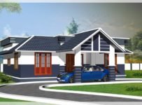 1121 Square Feet 2 Bedroom Traditional Style Single Floor House and Plan