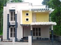 1333 Square Feet 3 Bedroom Contemporary Style Double Floor House and Plan