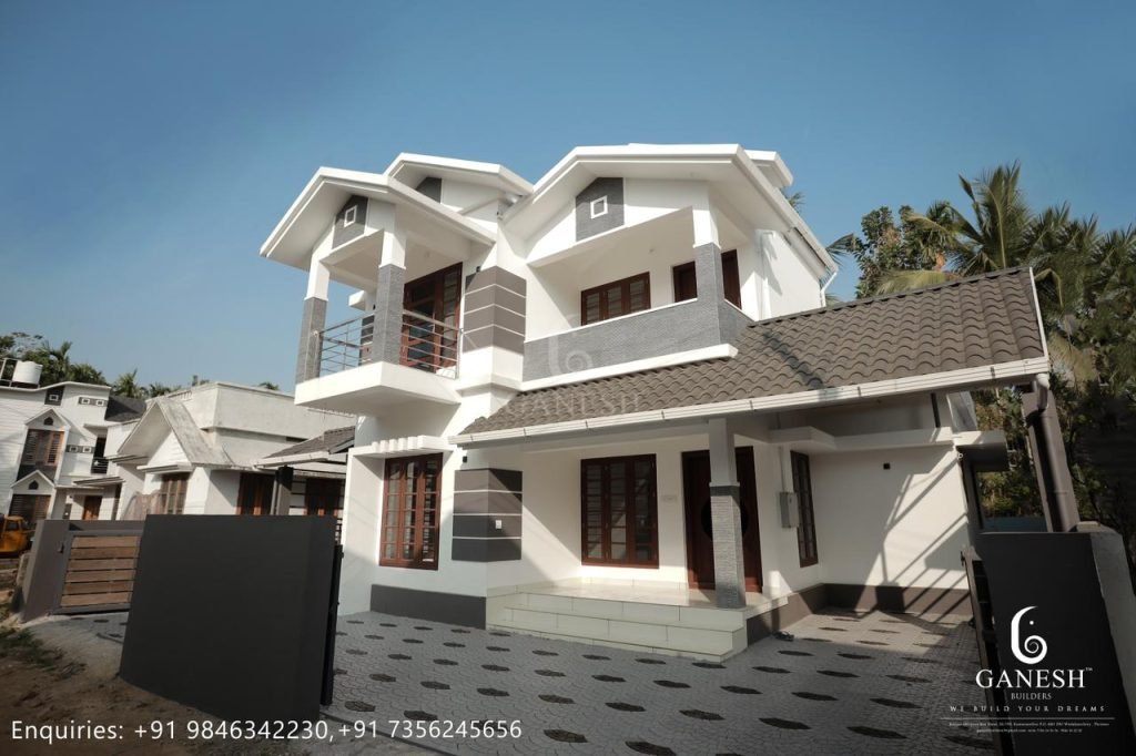 2032 Square Feet 3 BHK Home at 6 Cent Plot, Free Plan, 55 Lacks