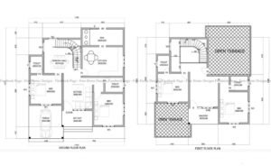 2280 Square Feet 4 BHK Contemporary House Plan