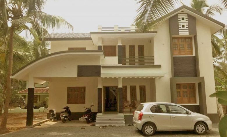 2280 Square Feet 4 BHK Contemporary Style Double Floor House and Plan