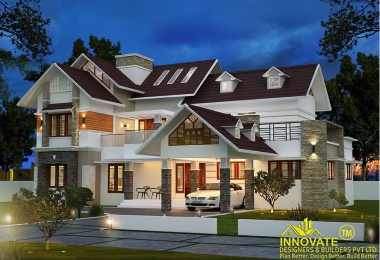 2640 Square Feet 5 Bedroom Colonial Style Two Floor Beautiful House and Plan