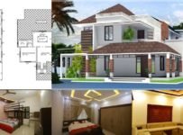 2850 Square Feet 4 Bedroom Mixed Roof Modern Two Floor House and Plan