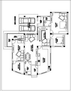 3000 Square Feet Contemporary Style Duplex Home plan