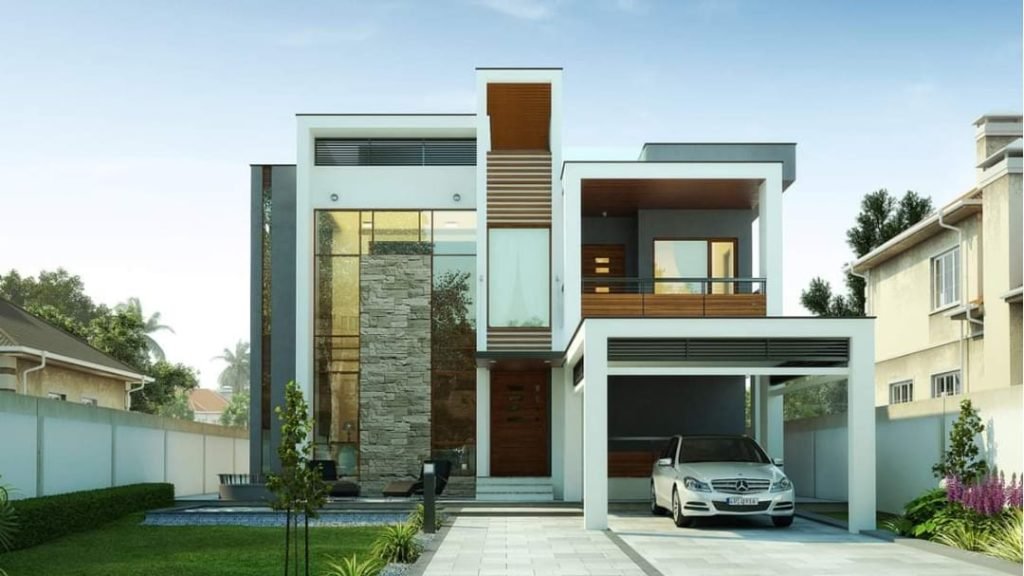3873 Square Feet 4 Bedroom Contemporary Style Luxury Home and Plan