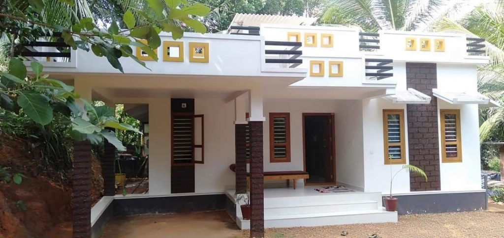 750 Square Feet 2 Bedroom Single Floor Modern Style House and Plan