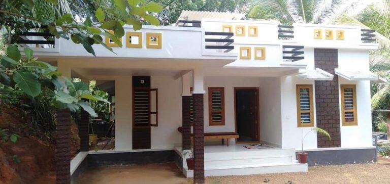 750 Square Feet 2 Bedroom Single Floor Modern Style House and Plan