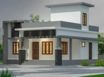 790 Square Feet 2 Bedroom Single Floor Contemporary Style House and Plan
