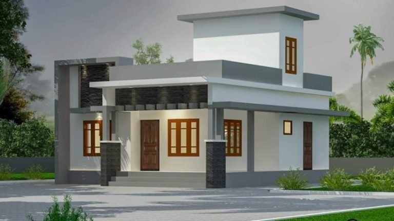 790 Square Feet 2 Bedroom Single Floor Contemporary Style House and Plan
