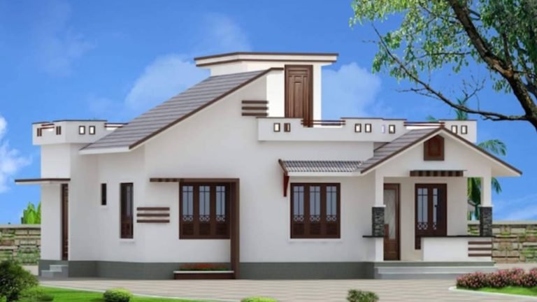 963 Square Feet 2 Bedroom Single Floor Modern House and Plan