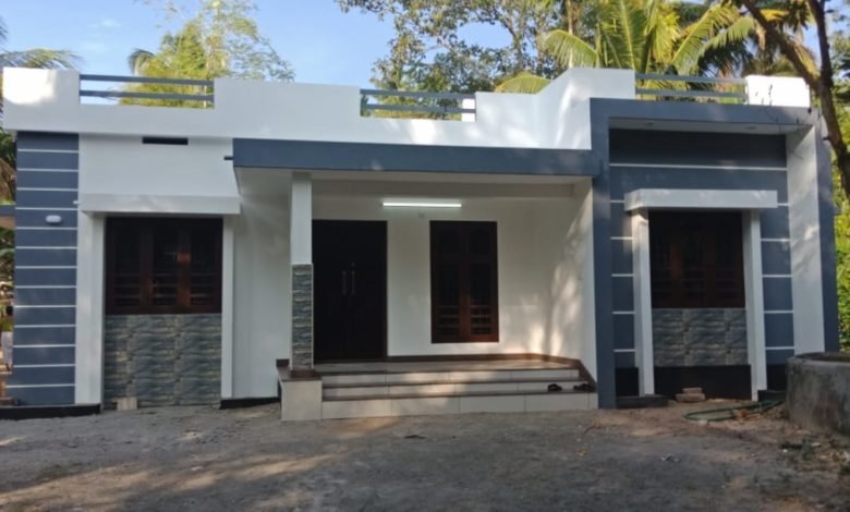 1100 Square Feet 3 Bedroom Single Floor Modern House and Plan