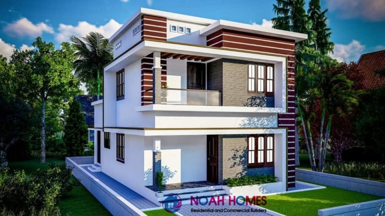 1280 Square Feet 3 Bedroom Modern Double Floor House and Plan