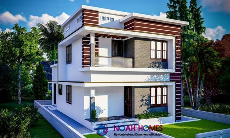 1280 Square Feet 3 Bedroom Modern Double Floor House and Plan