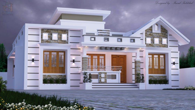 1348 Square Feet 3 Bedroom Single Floor Modern Beautiful Home