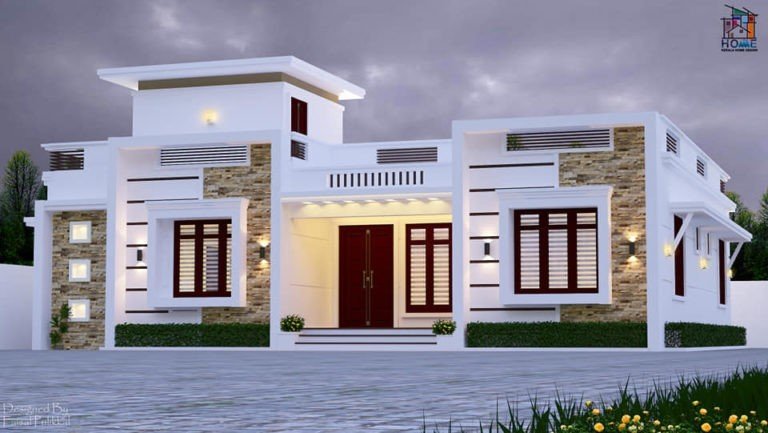 1500 Sq Ft 3 BHK Single Floor Modern Home
