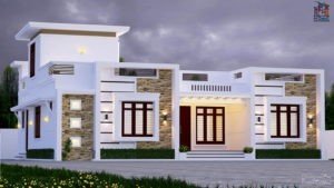 1500 Sq Ft 3 BHK Single Floor Modern Home