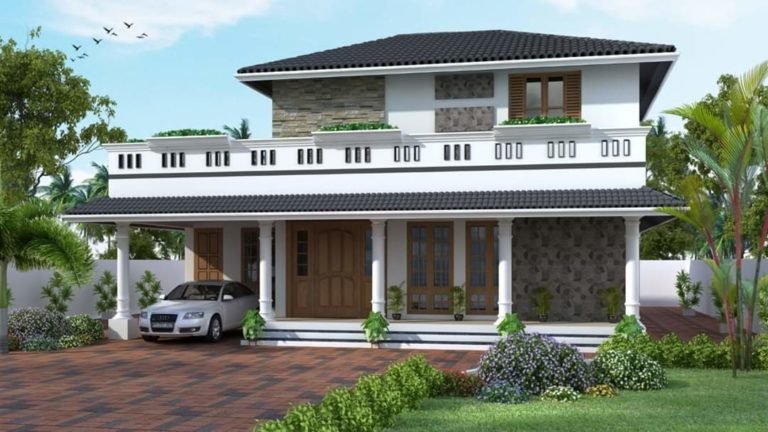 1857 Square Feet 4 Bedroom Traditional Style House and Plan
