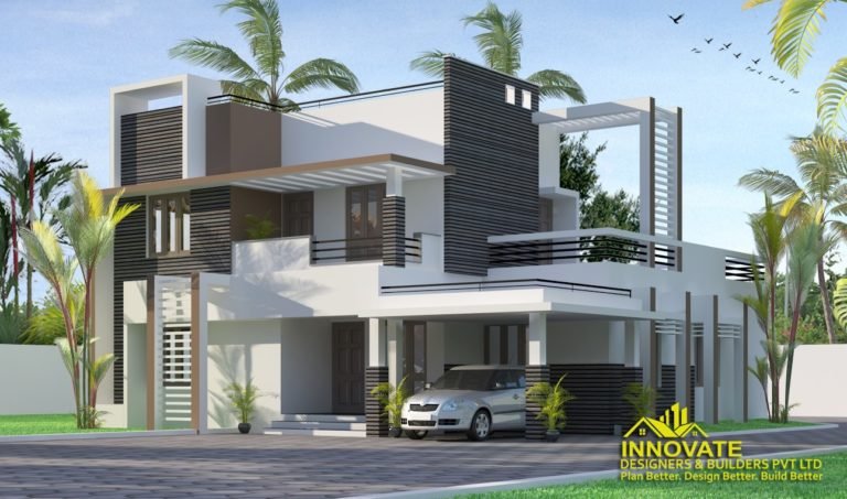 1953 Square Feet 4 Bedroom Contemporary Style Two Floor Home and Plan