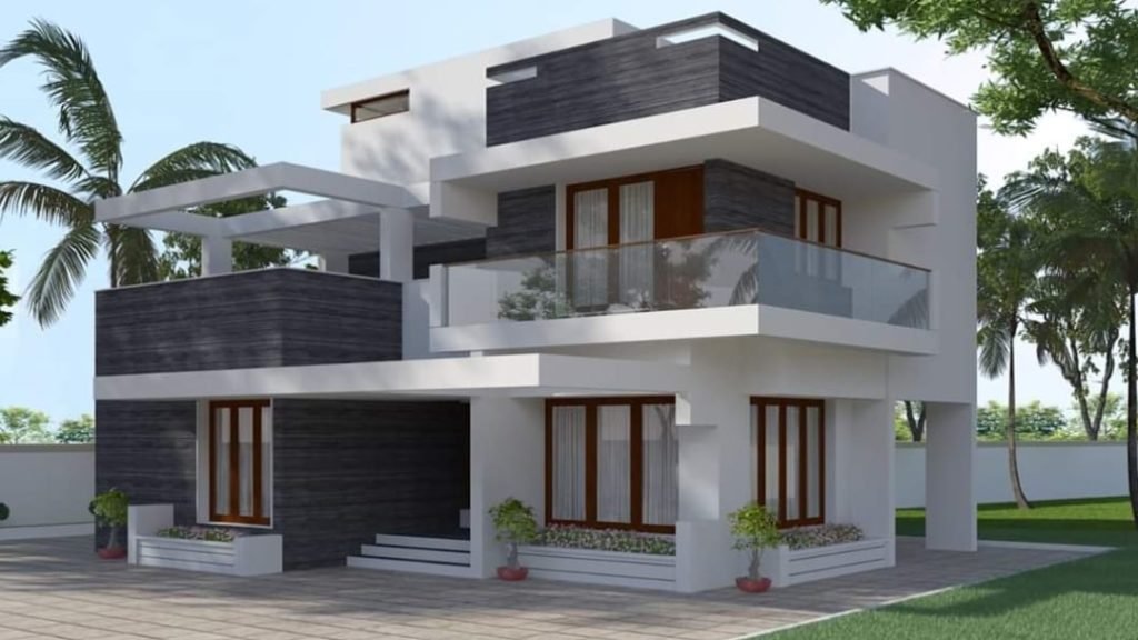 2034 Square Feet 4 Bedroom Contemporary Style Home and Plan