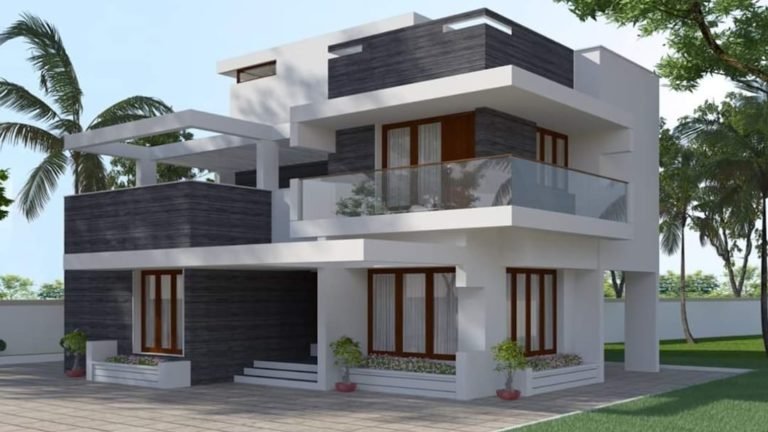 2034 Square Feet 4 Bedroom Contemporary Style Home and Plan